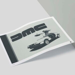 DMC Delorean Art Print