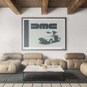 DMC Delorean Art Print